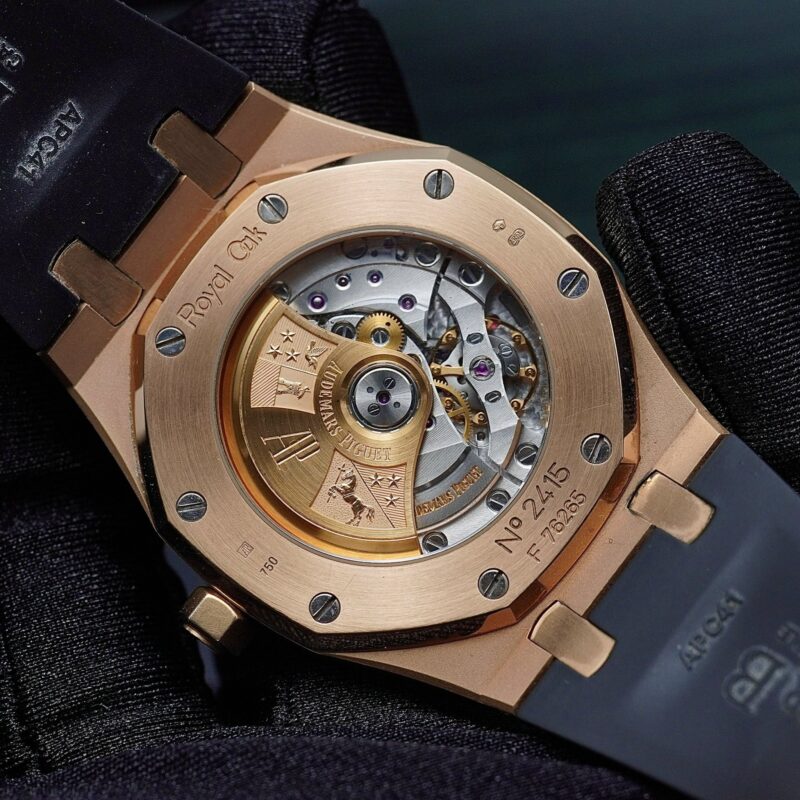 Đồng Hồ Audemars Piguet Royal Oak Selfwinding Rose Gold Black Dial Bracelet 15300OR.OO.D002CR.01