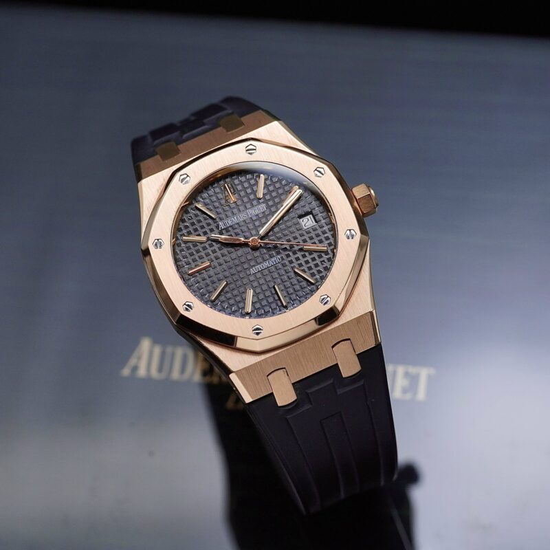 Đồng Hồ Audemars Piguet Royal Oak Selfwinding Rose Gold Black Dial Bracelet 15300OR.OO.D002CR.01