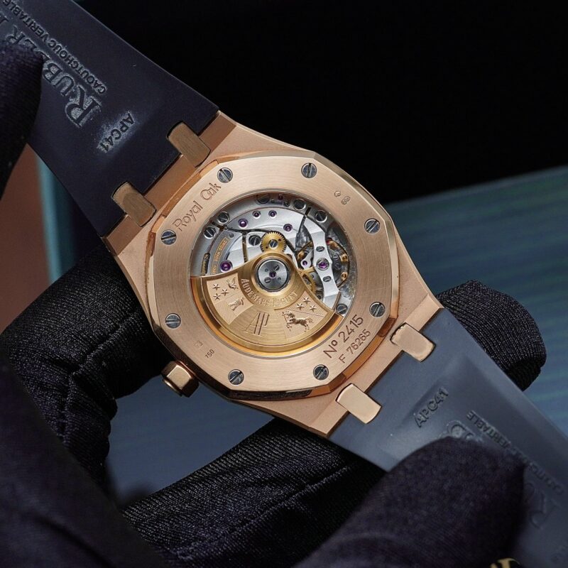 Đồng Hồ Audemars Piguet Royal Oak Selfwinding Rose Gold Black Dial Bracelet 15300OR.OO.D002CR.01