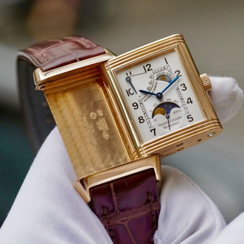 Đồng Hồ Jaeger LeCoultre Reverso Sun Moon Rose Gold Watch 270.2.63 Q3042420 Cũ