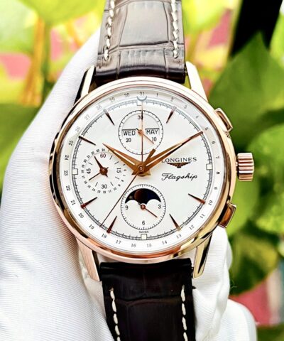 Đồng Hồ Longines Flagship Heritage Complete Calendar L4.792.8.77.2 Cũ