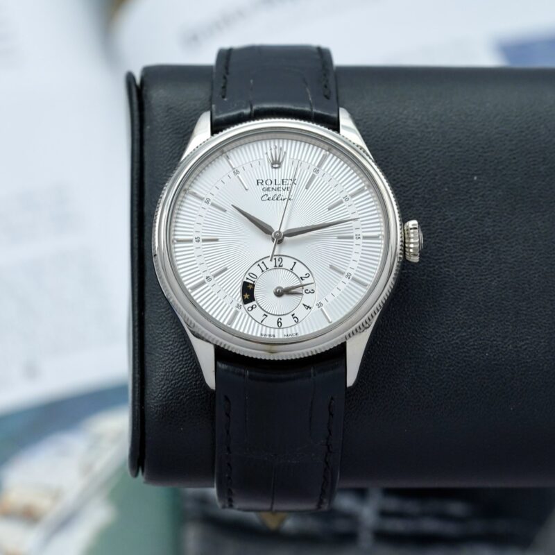 Đồng Hồ Rolex Cellini Day-Night 50529 18k White Gold Cũ