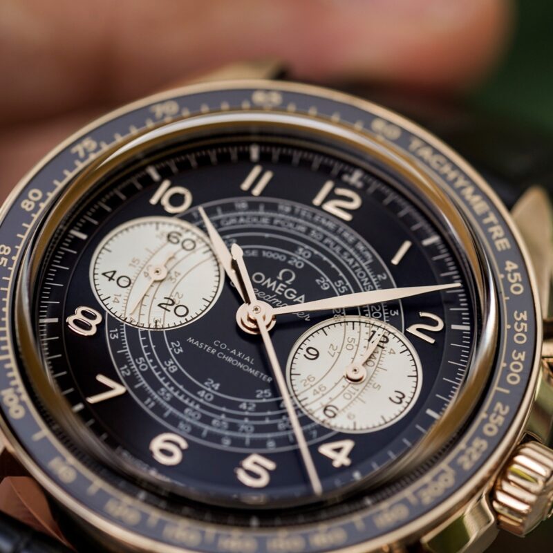 Đồng Hồ Omega Speedmaster Chronoscope Bronze Gold Co-Axial Master Chronometer Chronograph 329.92.43.51.10.001 32992435110001 Cũ