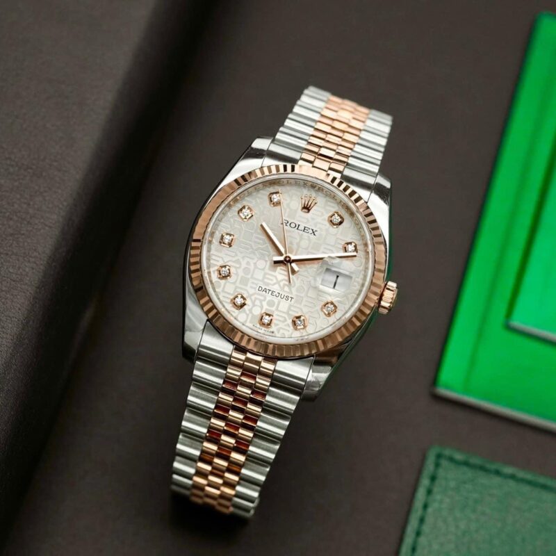 Đồng Hồ Rolex DateJust 116231 Vi Tính Trắng Cũ