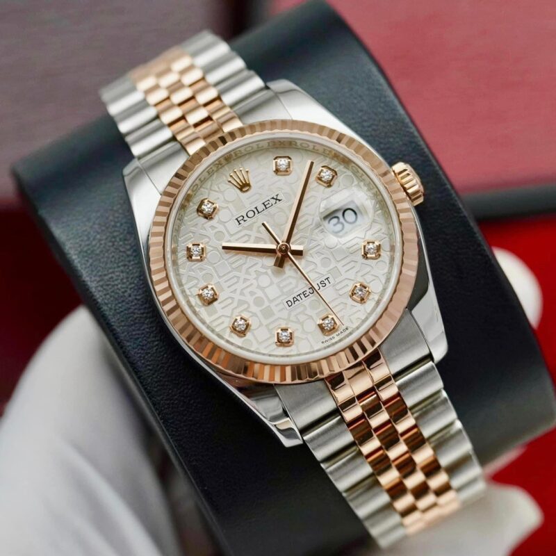 Đồng Hồ Rolex DateJust 116231 Vi Tính Trắng Cũ