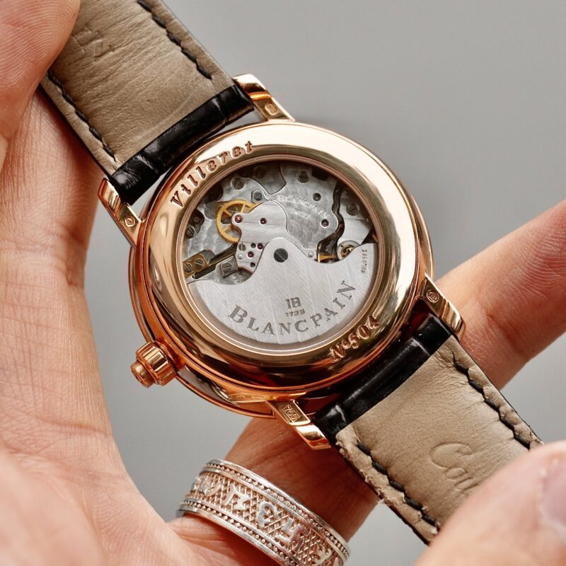 Đồng Hồ Blancpain Villeret Single Pusher Chronograph 6185-3642-55b Cũ