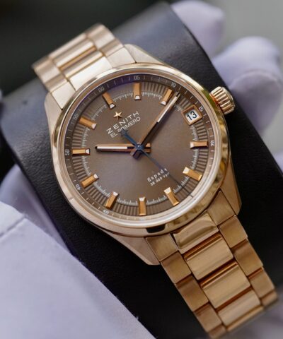 Đồng Hồ ZENITH El Primero Espada Brown Dial Rose-Gold Brushed  18.2170.4650/75.M2170 Cũ