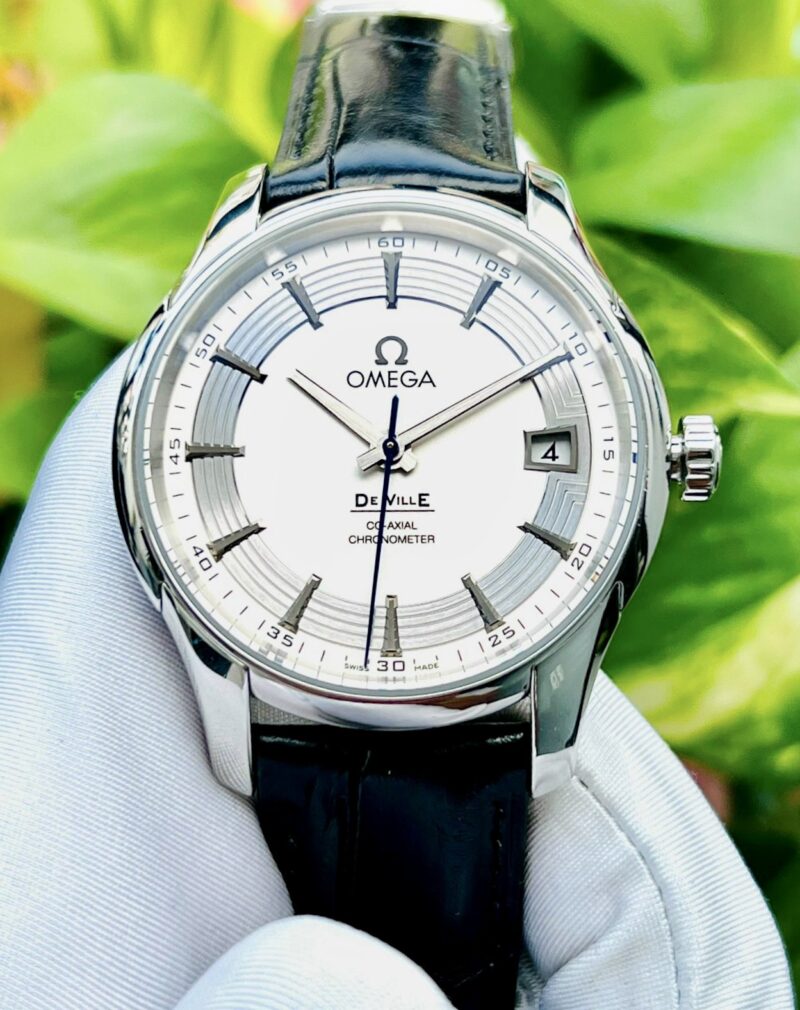 Đồng Hồ Omega De Ville Hour Vision White Dial Cũ