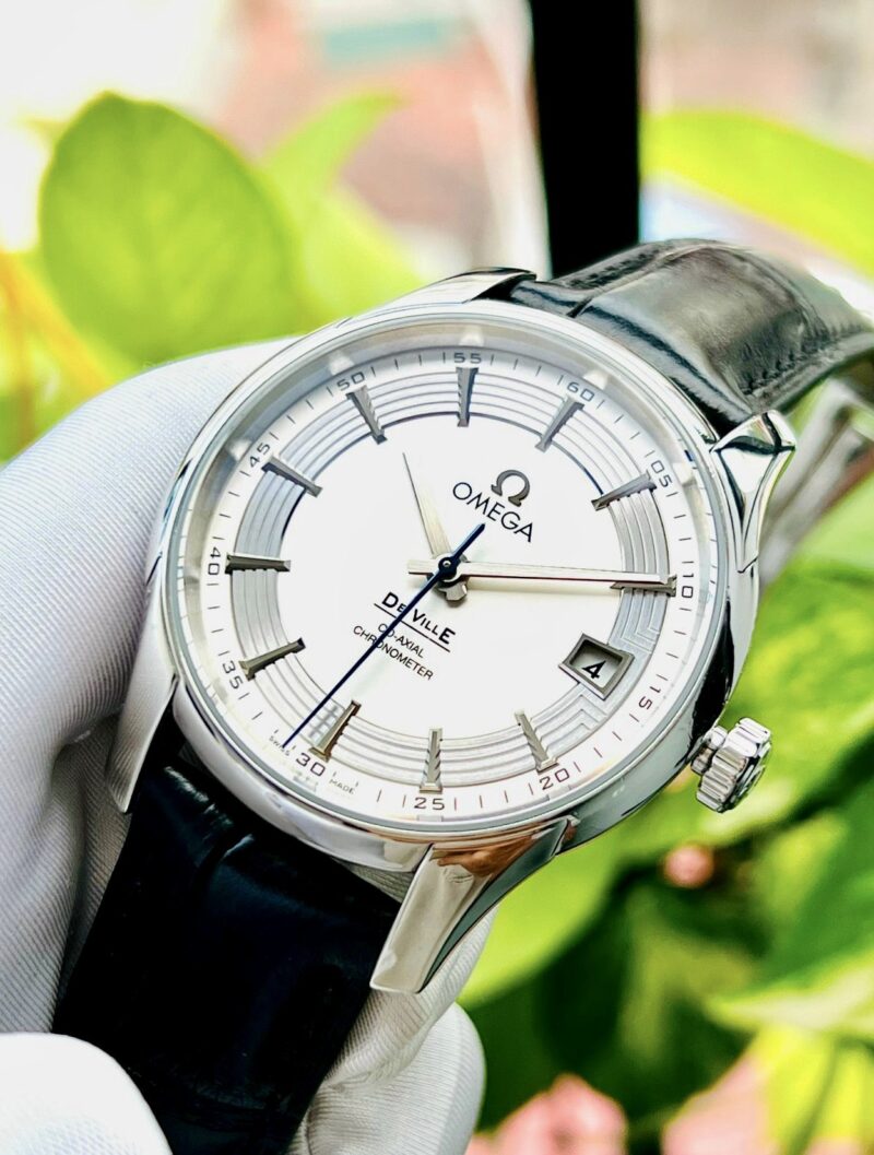 Đồng Hồ Omega De Ville Hour Vision White Dial Cũ