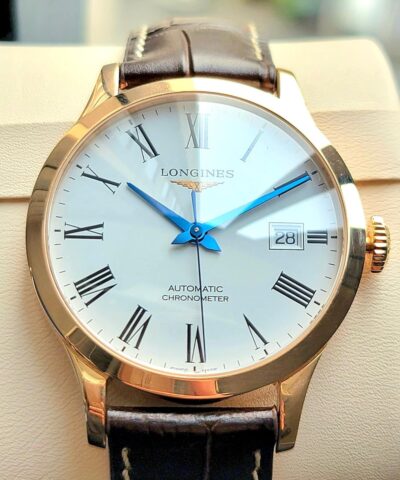 Đồng Hồ Longines Record Collection 18k 38.5mm L2.820.8.11.2 Cũ