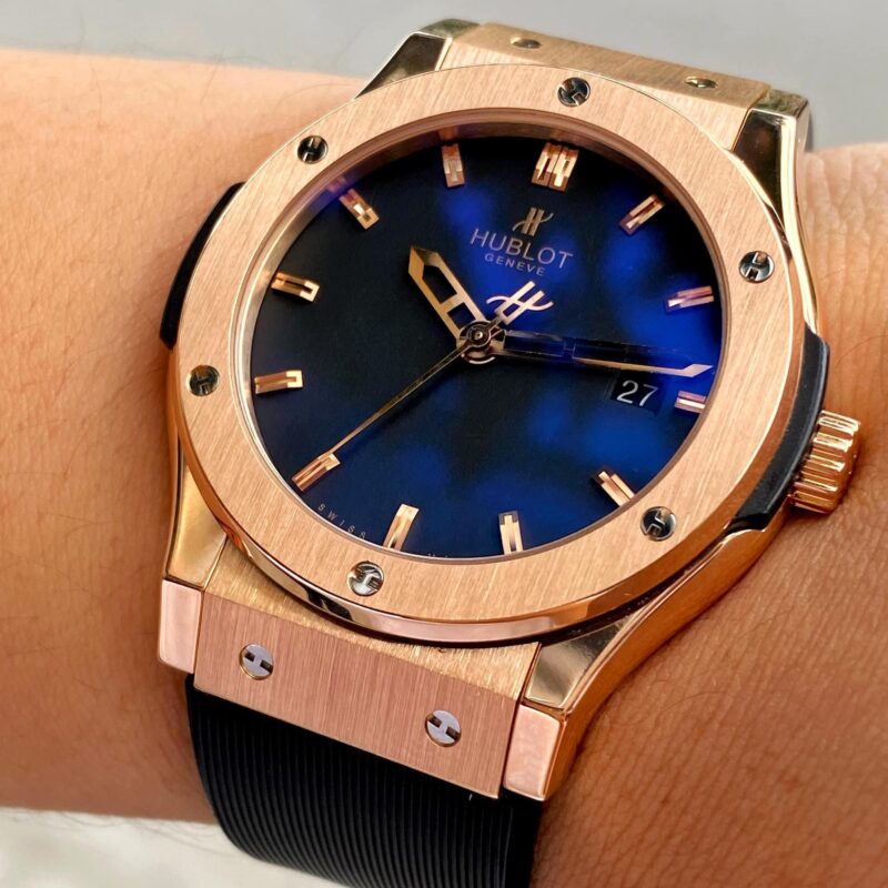 Đồng Hồ Hublot Classic Fusion King Gold Black 542.OX.1181.RX Cũ