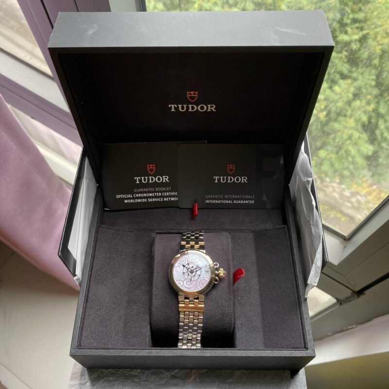 Đồng Hồ Tudor Clair De Rose Automatic Mother of pearl Dial Stainless Steel Ladies Watch 35701 Cũ