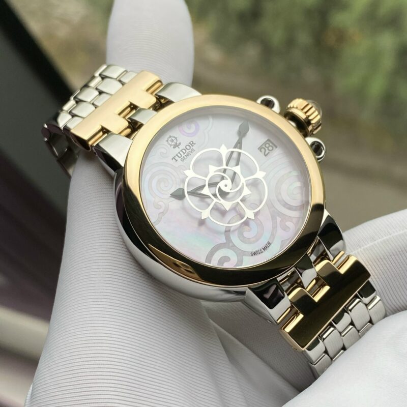 Đồng Hồ Tudor Clair De Rose Automatic Mother of pearl Dial Stainless Steel Ladies Watch 35701 Cũ