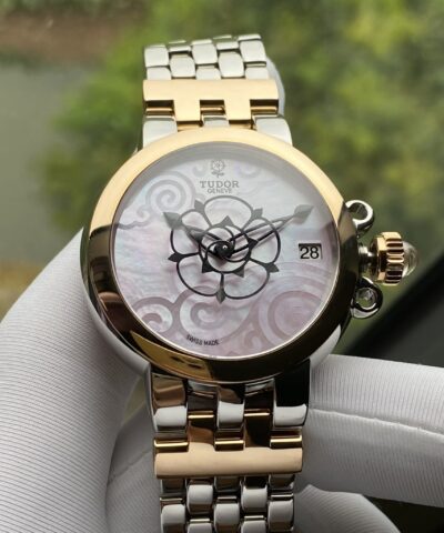 Đồng Hồ Tudor Clair De Rose Automatic Mother of pearl Dial Stainless Steel Ladies Watch 35701 Cũ