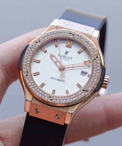 Đồng Hồ Hublot Classic Fusion 18k King Gold Diamond 38mm 565.OX.2610.LR Cũ