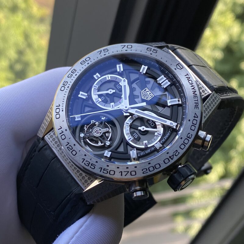 Đồng Hồ TAG Heuer - CAR5A8M.FT6166 Carrera Calibre Heuer 02T 45 Chronograph Tourbillon Sincere Cũ