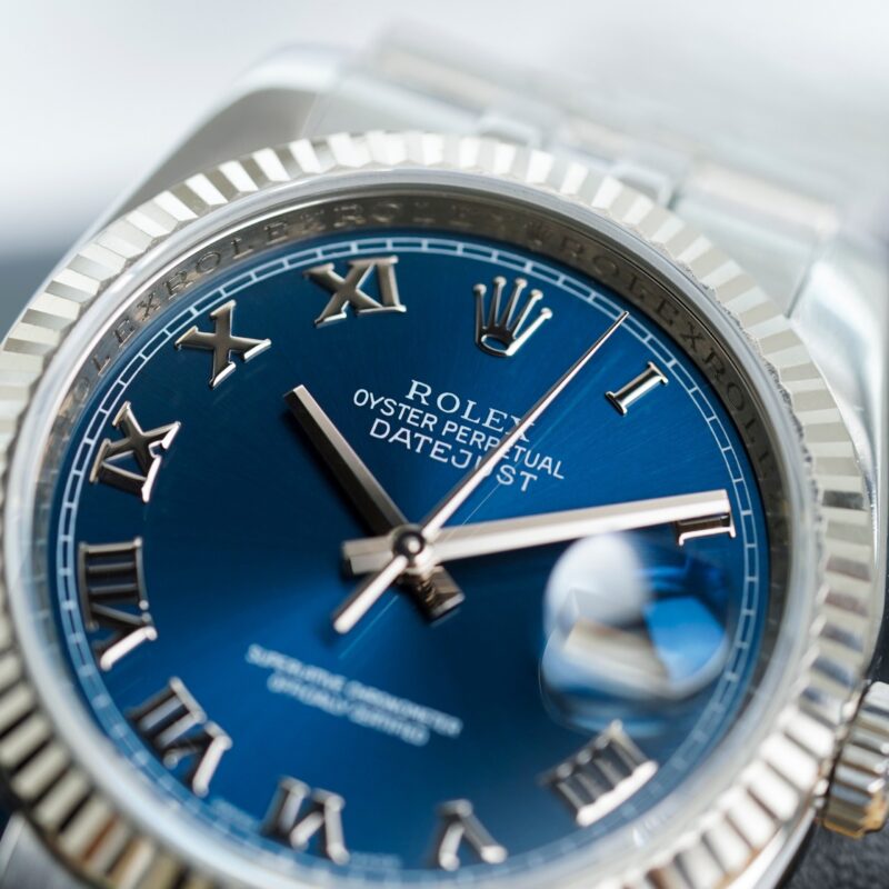 Đồng Hồ Rolex Datejust 116234 Blue Dial Roman Jubilee Cũ