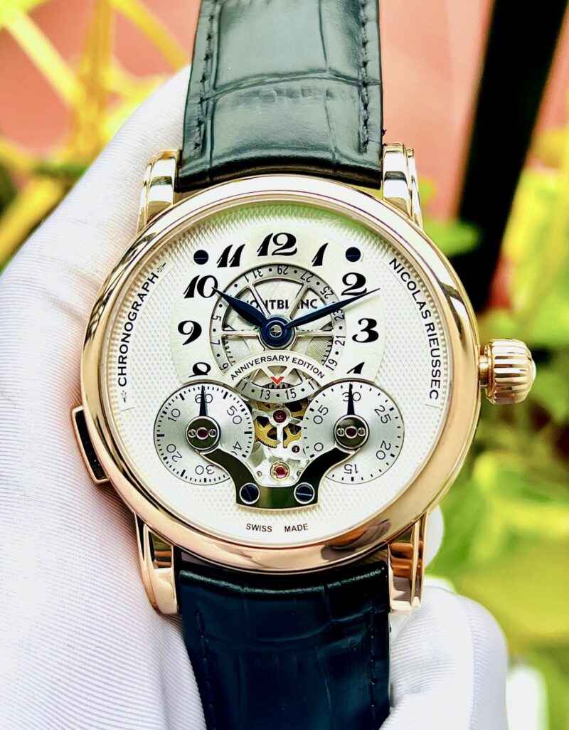 Đồng Hồ Montblanc Nicolas Rieussec Chronogrpah 18k 104705 Cũ