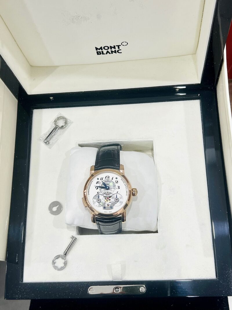 Đồng Hồ Montblanc Nicolas Rieussec Chronogrpah 18k 104705 Cũ