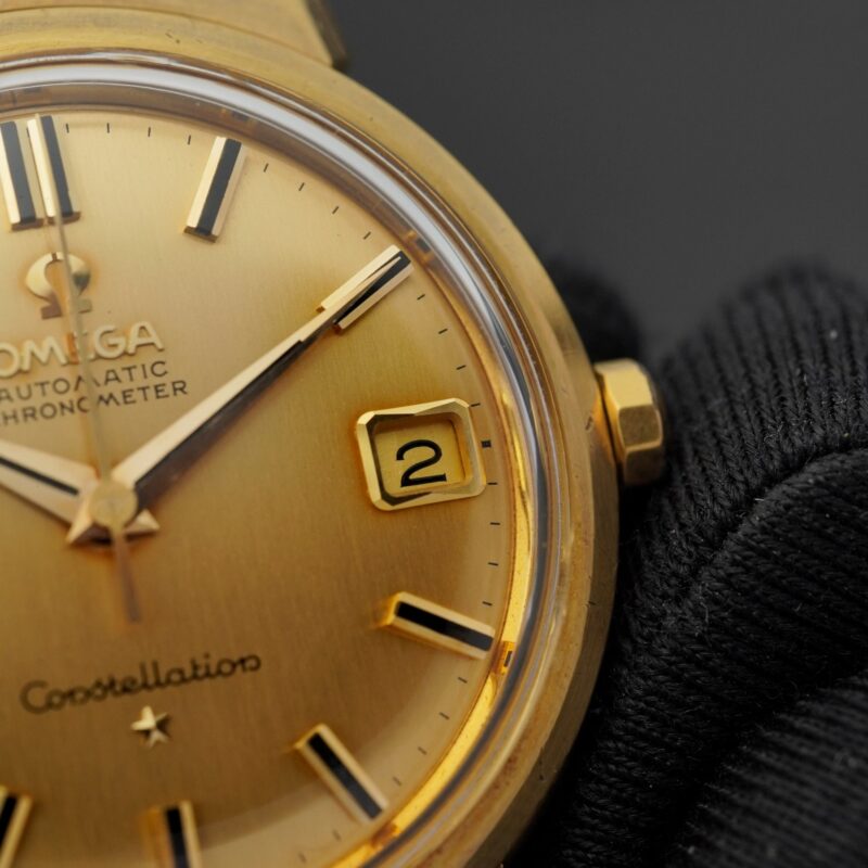 Đồng Hồ Omega Constellation bát úp vàng đúc 18K Cũ