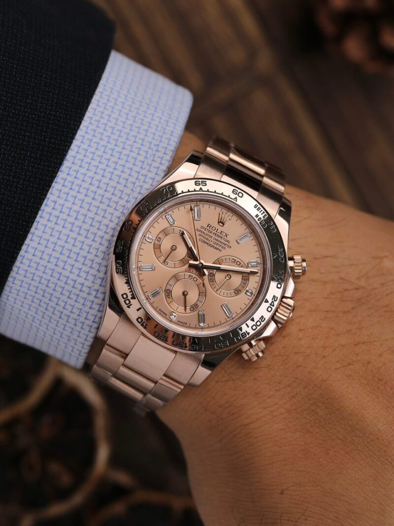 Đồng Hồ Rolex Cosmograph Daytona 40mm Everose gold 116505 Cũ