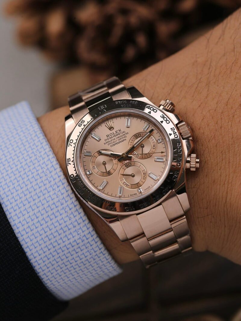 Đồng Hồ Rolex Cosmograph Daytona 40mm Everose gold 116505 Cũ