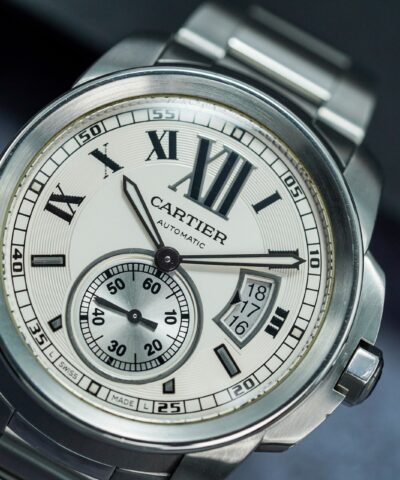 Đồng Hồ Cartier Calibre de Cartier Steel Silver Dial W7100015 Cũ