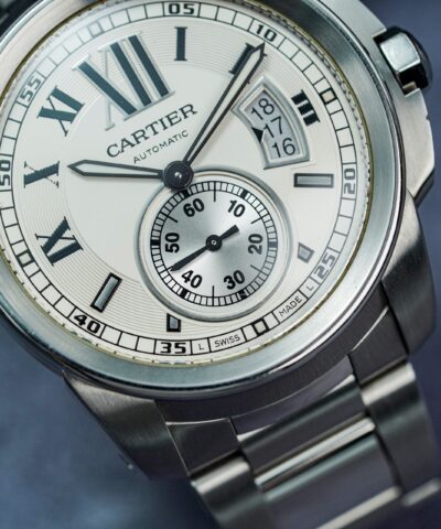 Đồng Hồ Cartier Calibre de Cartier Steel Silver Dial W7100015 Cũ