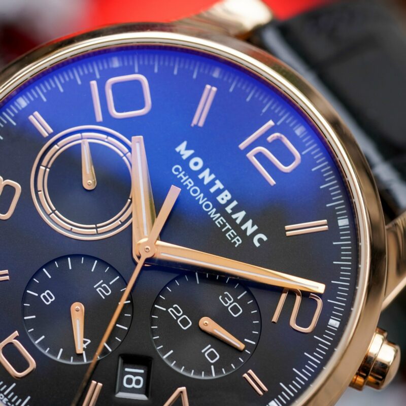 Đồng hồ MONTBLANC TIMEWALKER 101565 chronograph 43mm vàng hồng 18k Cũ